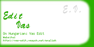 edit vas business card